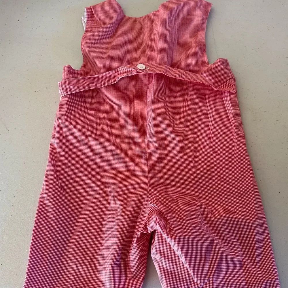 Orient Express Kids Red gingham Jon Jon - Picture 3 of 4